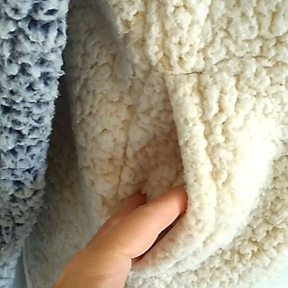 Time And Tru Fuzzy Warm Pullover Zip Mock Neck Sweater. Sz 4-6 (Oversized) - Picture 5 of 8